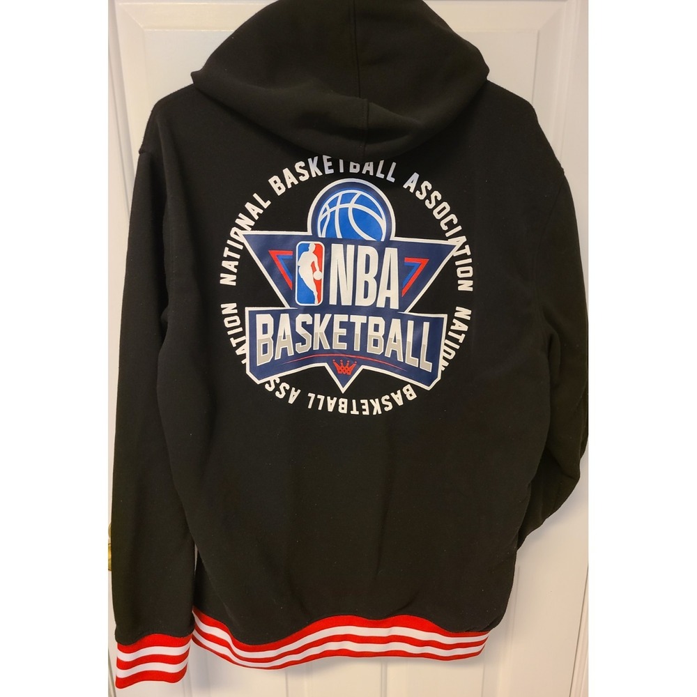 NBA Hoodie men's Basketball Sweatshirt Black Large Pullover
